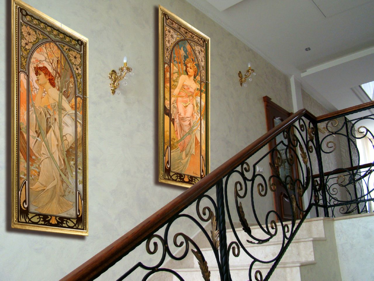 Декорирование интерьера бильярдной живописью