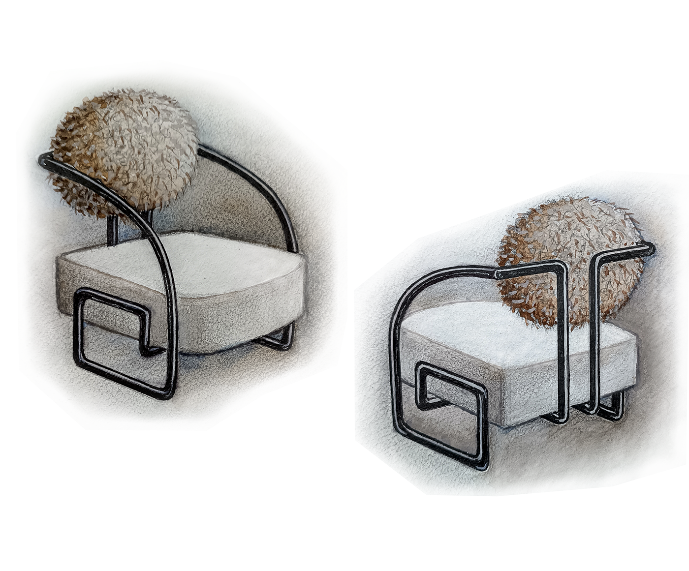 Дизайн-проект кресла: «Спираль Вселенной» Дизайнер Лариса Садчикова